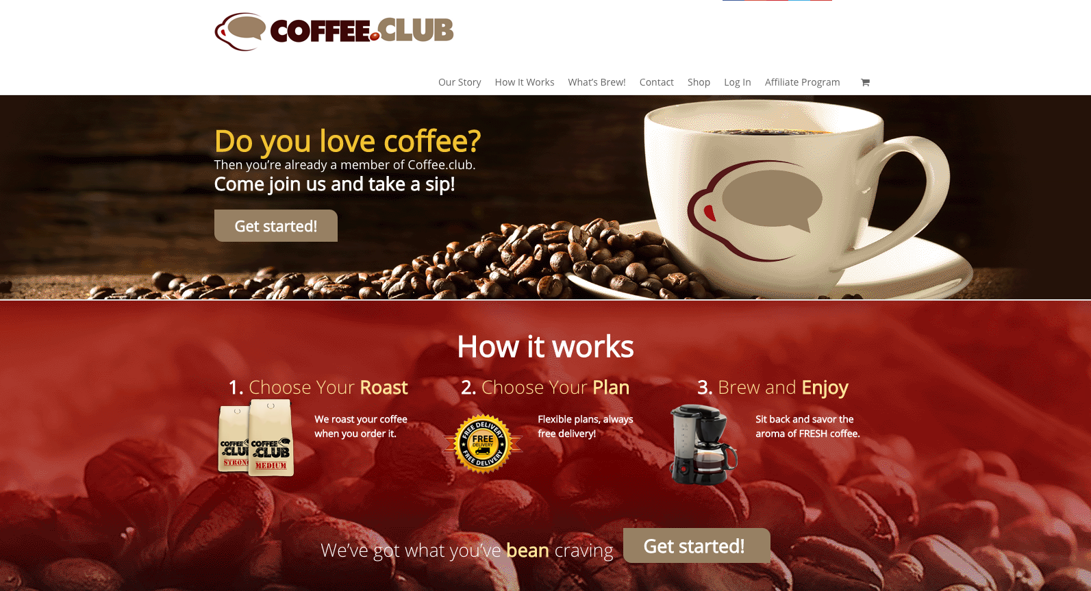coffee.club screenshot