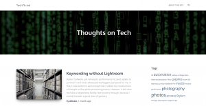 a screenshot of Techth.ink's website