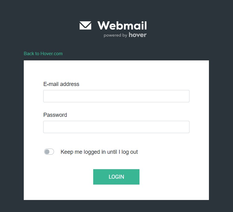 Check out the new Webmail login page.